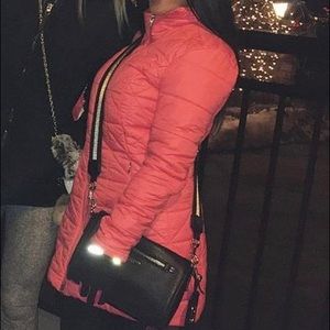 XS Long Fuchsia Northface Jacket